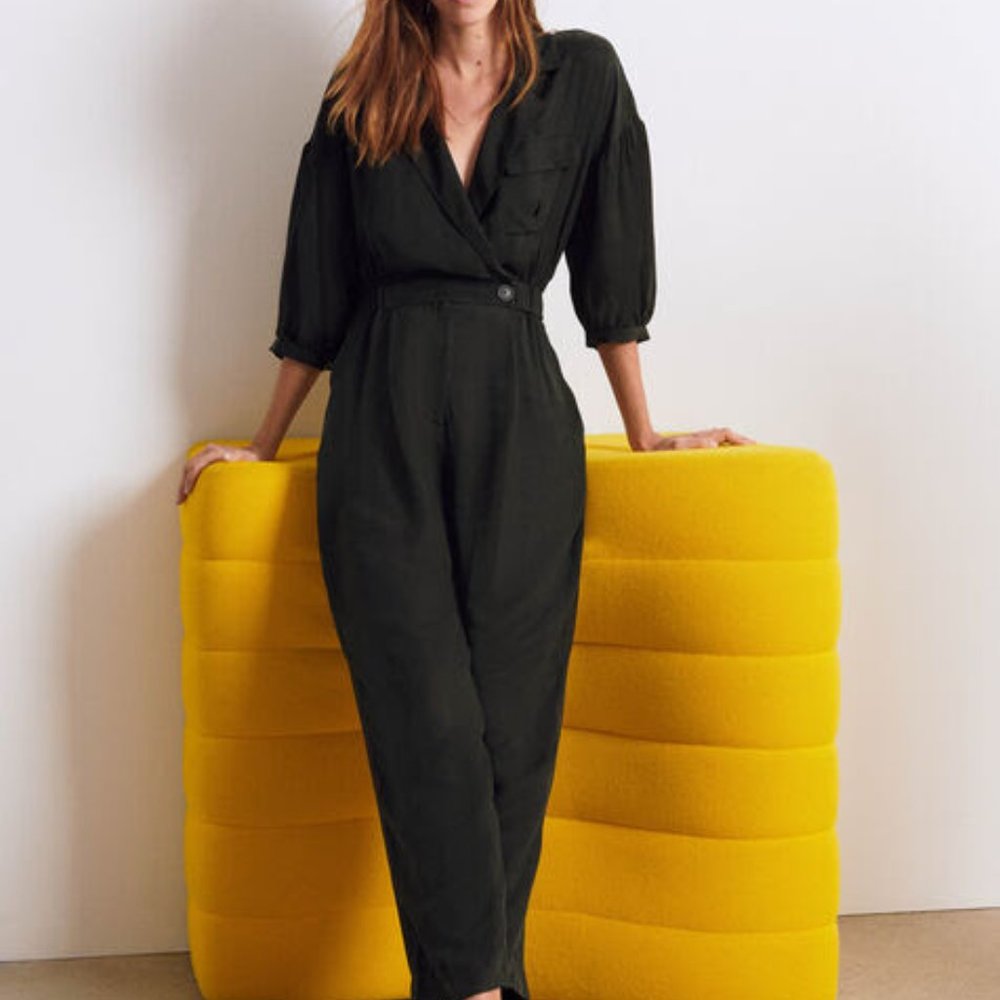 Ba&sh | Aida Jumpsuit - silk - size medium